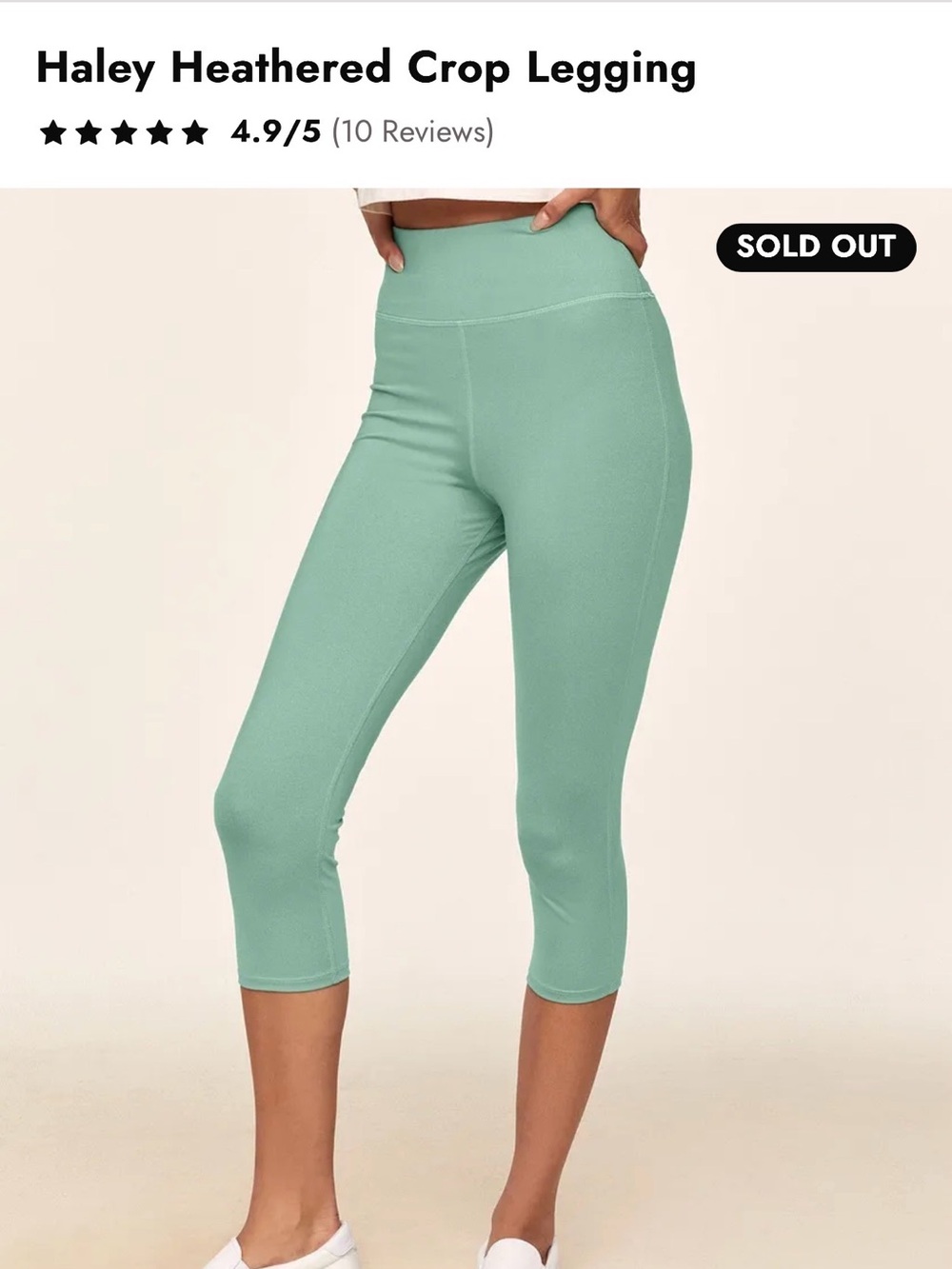Medium | Hatley Crop Legging Capris - Seafoam